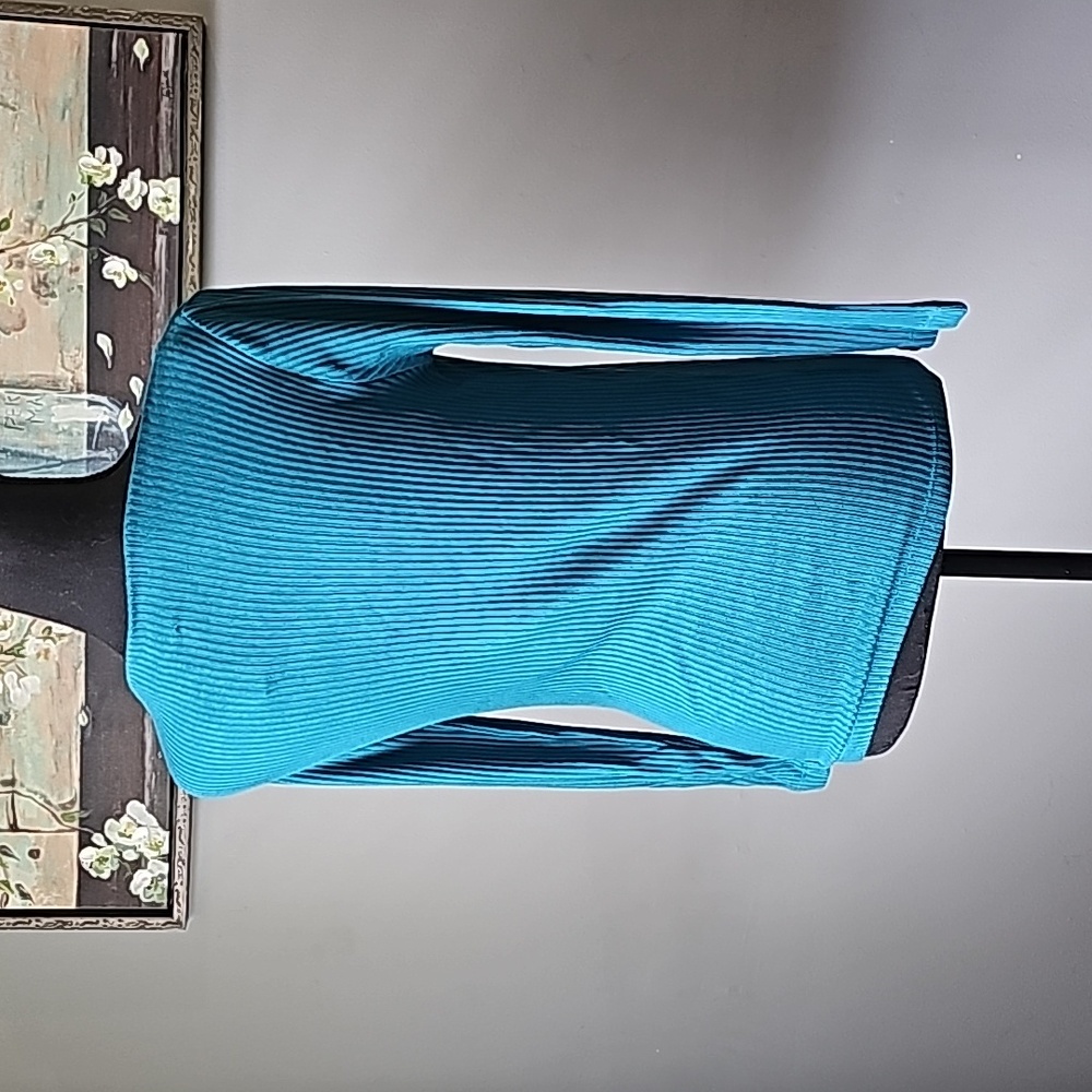 J.Crew Teal Rib Knit Sweater - Picture 3 of 6